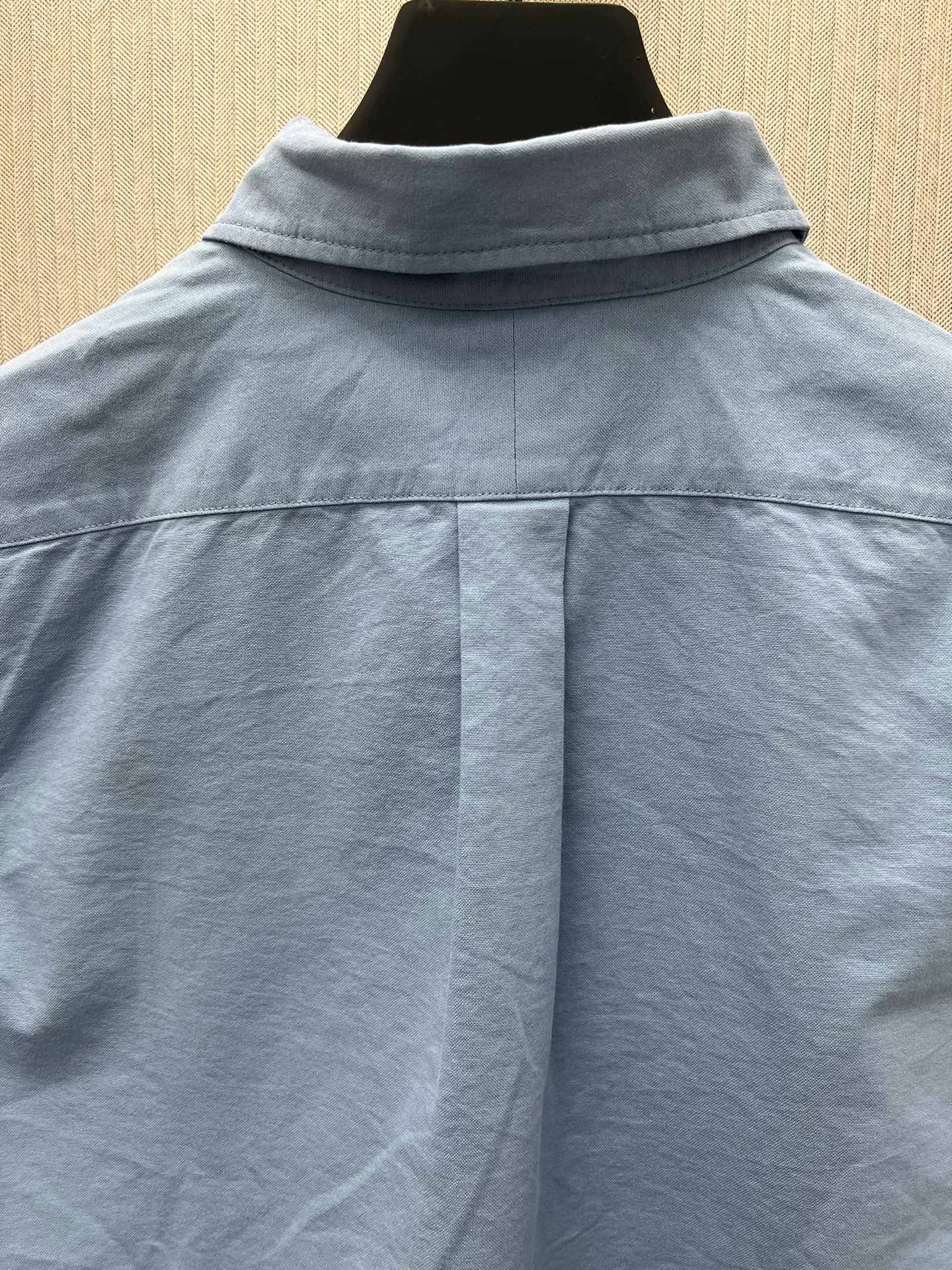 🅿️460 Polo 25ss new solid color logo embroidered buttoned long-sleeved shirt men's high version code number: XS.S.M.L.XL.